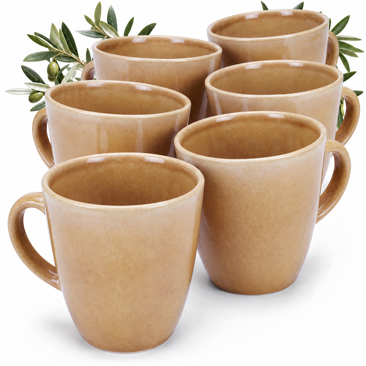 Tazze mug Algarve Caramel, set da 6