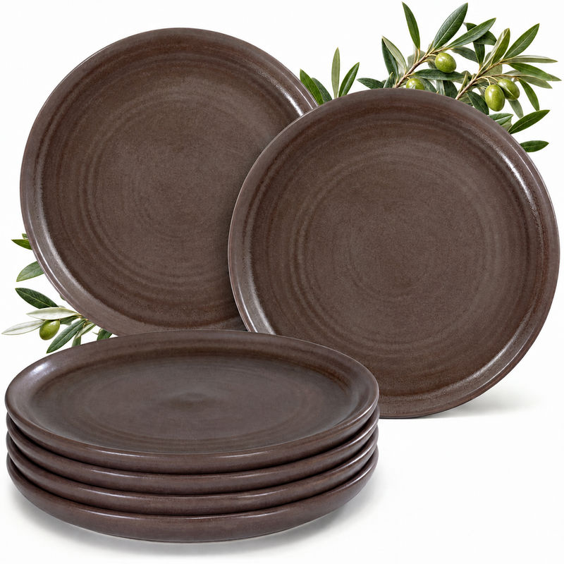 Piatti da dessert Algarve Cocoa, set da 6