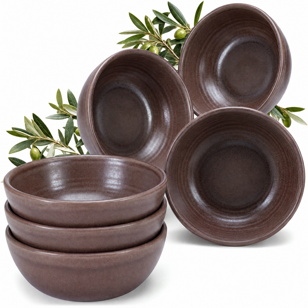 Ciotole per cereali Algarve Cocoa, set da 6