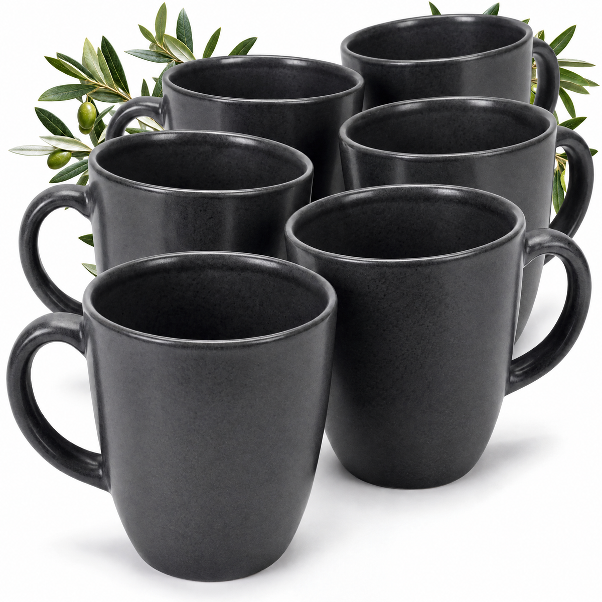 Tazze mug Algarve Basalt, set da 6